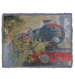 Warner Bros Hogwarts Express Woven Throw Platform 9¾