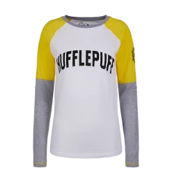 Warner Bros Best Sellers Hufflepuff Ladies Raglan Shirt