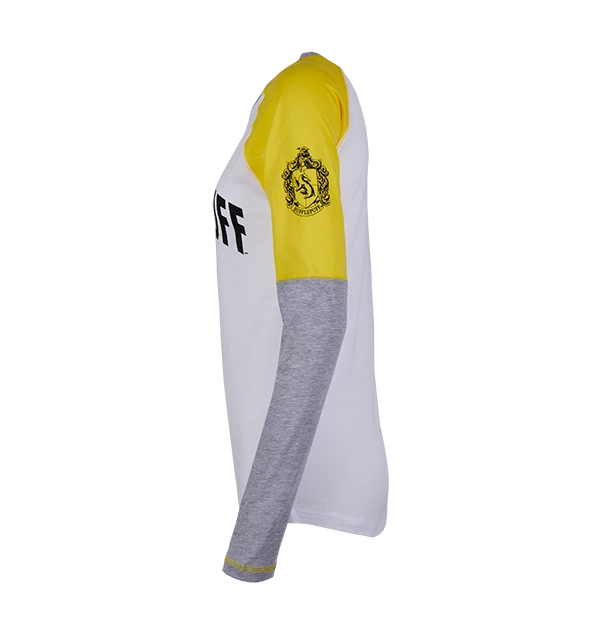 Warner Bros Best Sellers Hufflepuff Ladies Raglan Shirt