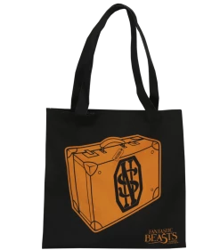Warner Bros Best Sellers Fantastic Beasts Black Suitcase Tote Bag