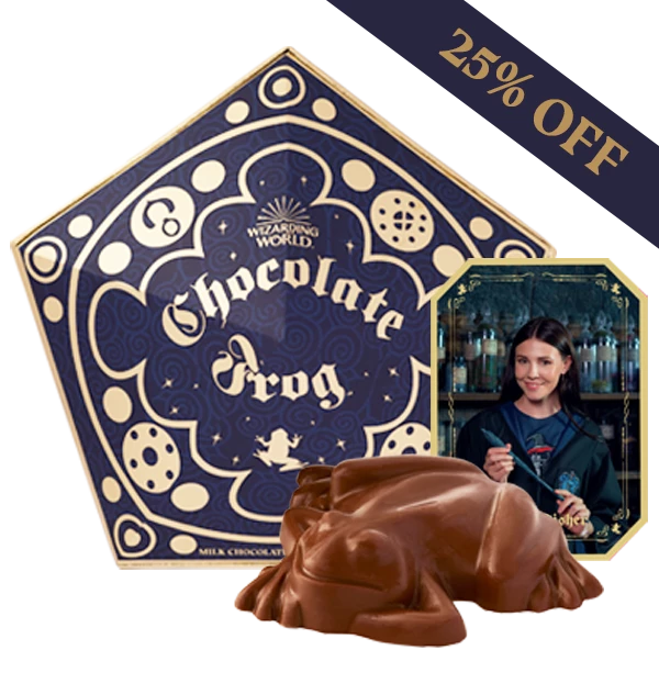 Pureprint Chocolate Frog With Personalised Wizard Card Best Sellers