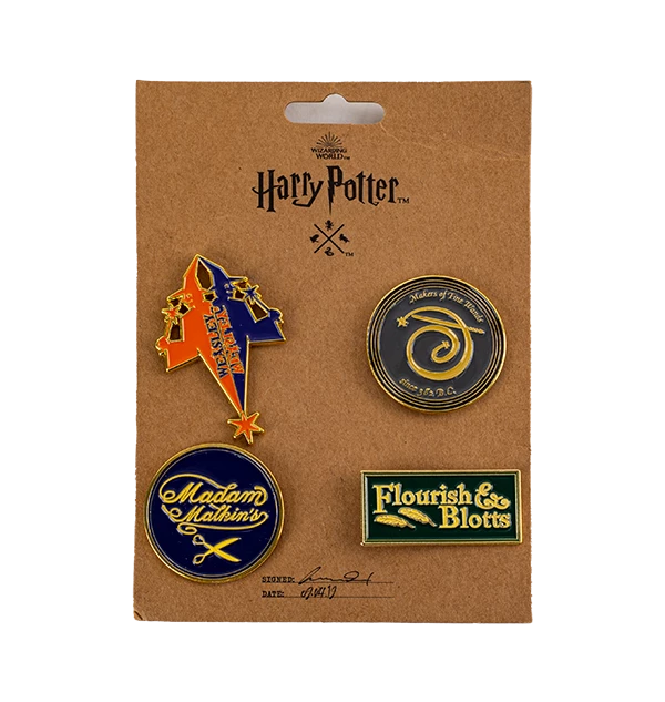 Warner Bros Best Sellers Diagon Alley Shop Sign Pins