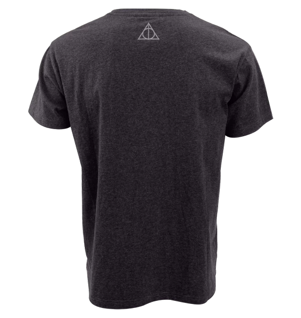 Warner Bros Best Sellers Deathly Hallows Smoky Charcoal T-Shirt