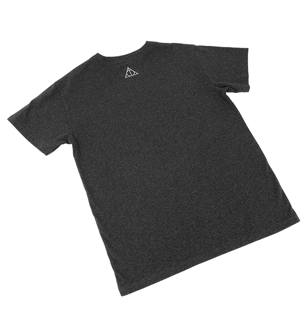 Warner Bros Best Sellers Deathly Hallows Smoky Charcoal T-Shirt