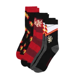 Warner Bros Gryffindor House 3-Pack Socks