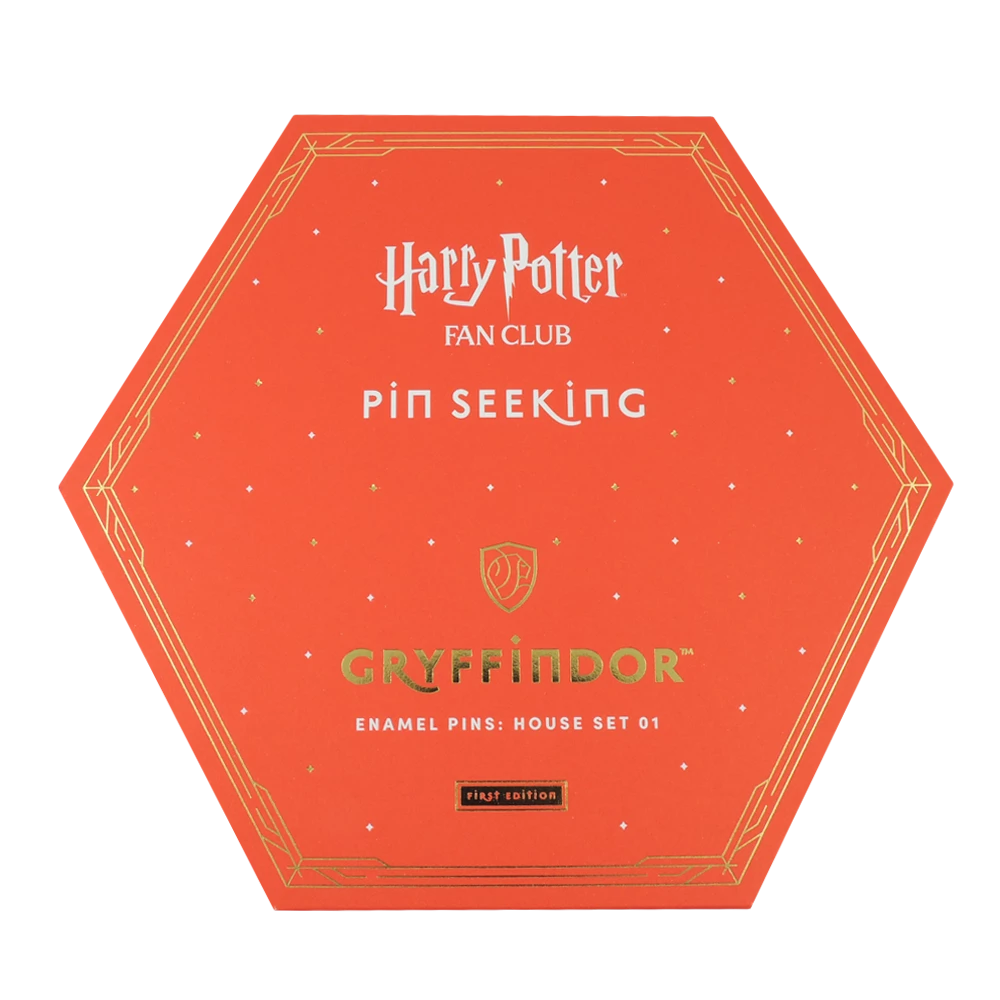 Warner Bros First Edition Gryffindor Enamel Pin Set