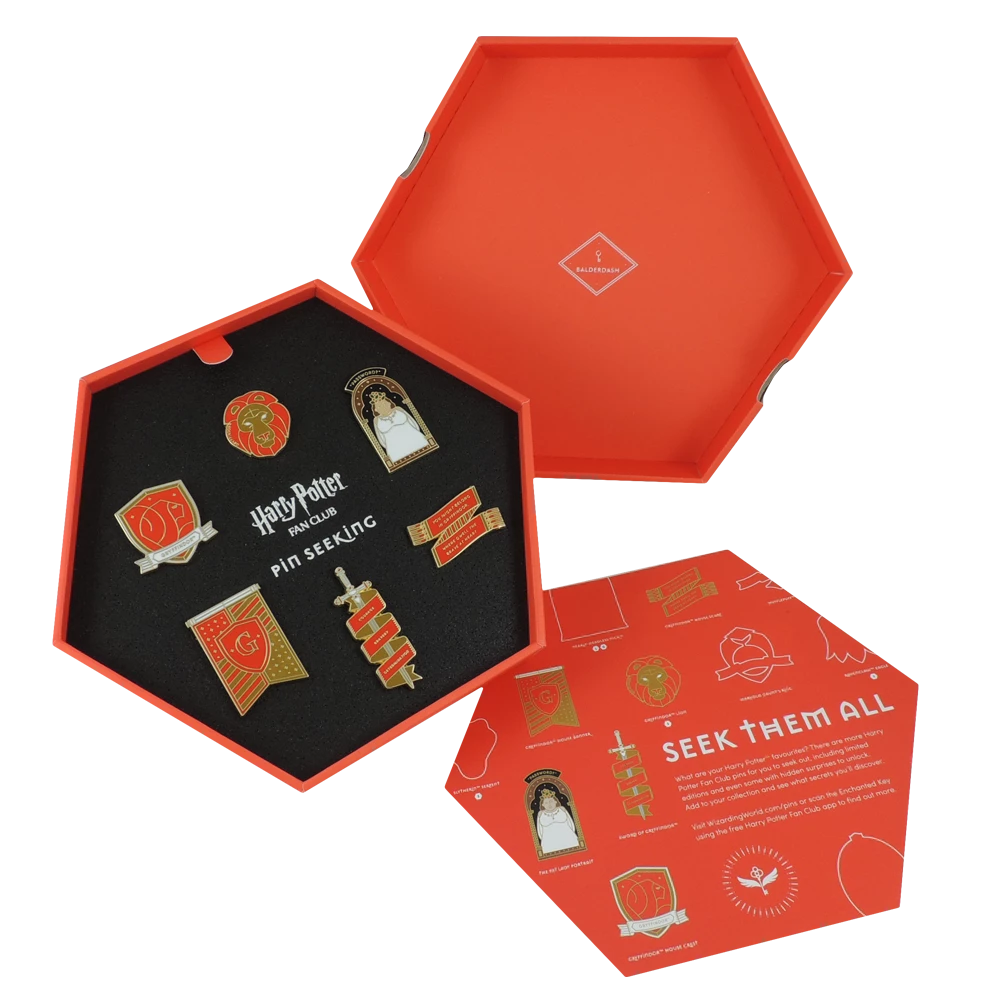 Warner Bros First Edition Gryffindor Enamel Pin Set