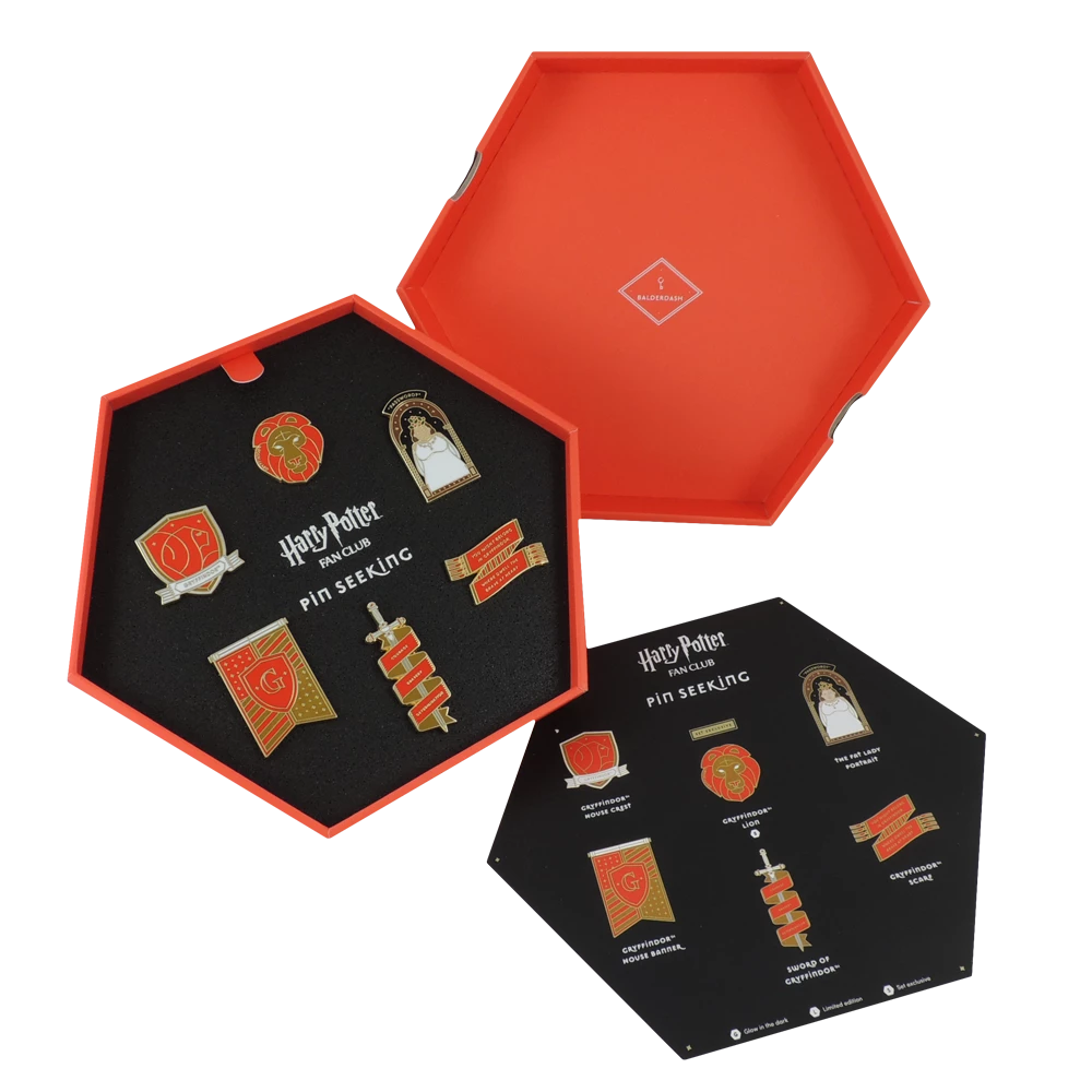 Warner Bros First Edition Gryffindor Enamel Pin Set
