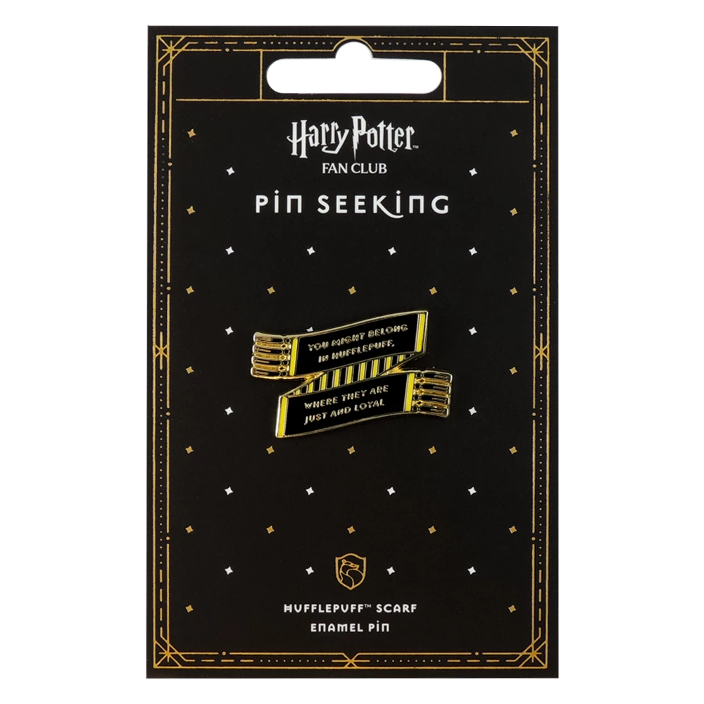 Warner Bros Hufflepuff House Scarf Enamel Pin Best Sellers