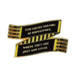 Warner Bros Hufflepuff House Scarf Enamel Pin Best Sellers