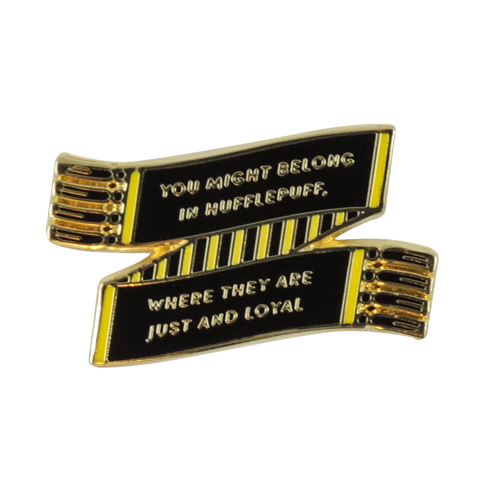 Warner Bros Hufflepuff House Scarf Enamel Pin Best Sellers