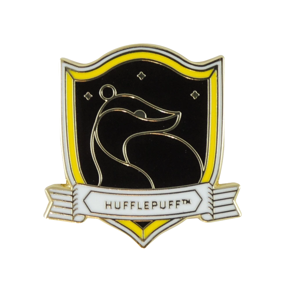 Warner Bros Hufflepuff House Crest Enamel Pin