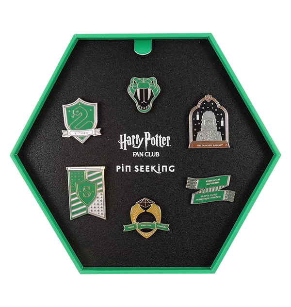 Warner Bros Best Sellers Second Edition Slytherin Enamel Pins Set