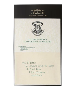 Warner Bros Exclusives Harry Potter's Hogwarts Acceptance Letter