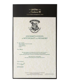 Warner Bros Exclusives Harry Potter's Hogwarts Acceptance Letter
