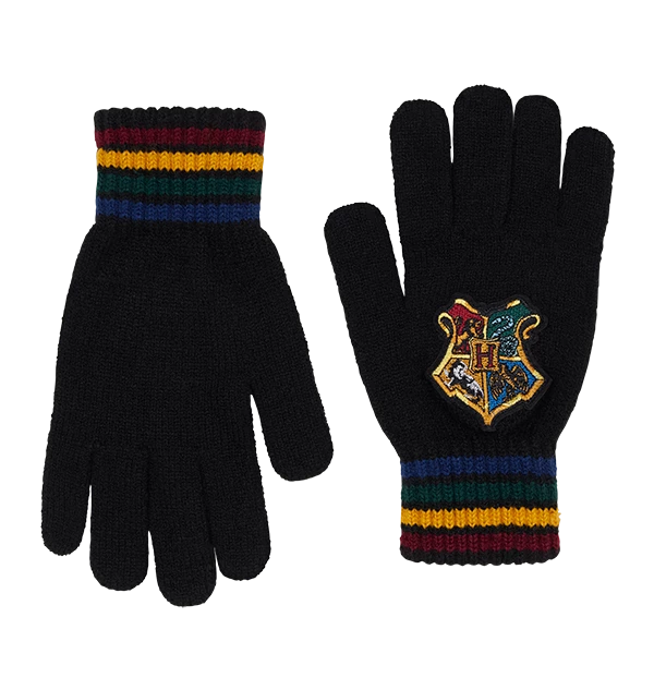 Warner Bros Best Sellers Hogwarts School Crest Knitted Gloves