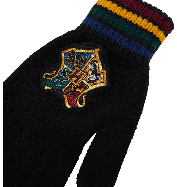 Warner Bros Best Sellers Hogwarts School Crest Knitted Gloves