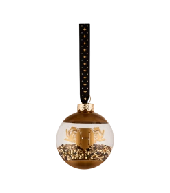 Warner Bros Glass Hufflepuff Bead Bauble