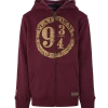Warner Bros Best Sellers Platform 9 3/4 Kids Zip Hoodie - Burgundy