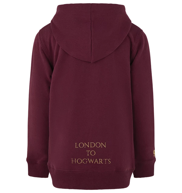 Warner Bros Best Sellers Platform 9 3/4 Kids Zip Hoodie - Burgundy