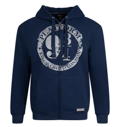 Warner Bros Platform 9 3/4 Zip Hoodie - Navy Platform 9¾