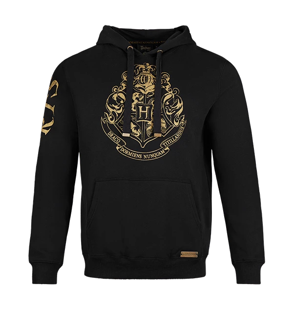 Warner Bros Hogwarts Gold Crest Hooded Jumper