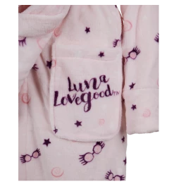 Warner Bros Best Sellers Luna Lovegood Spectrespecs Pink Bathrobe