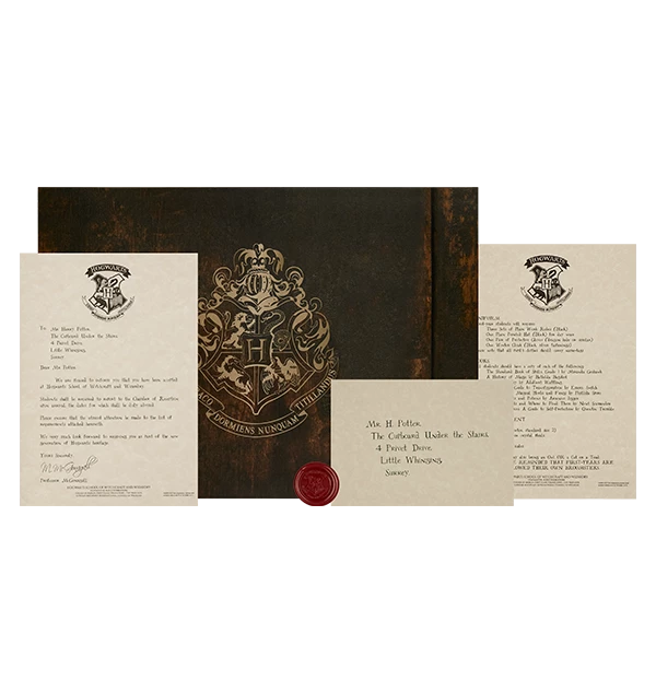 Warner Bros Best Sellers Personalised Hogwarts Acceptance Letter