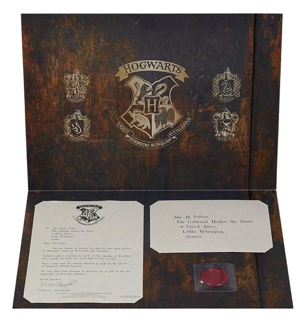Warner Bros Best Sellers Personalised Hogwarts Acceptance Letter