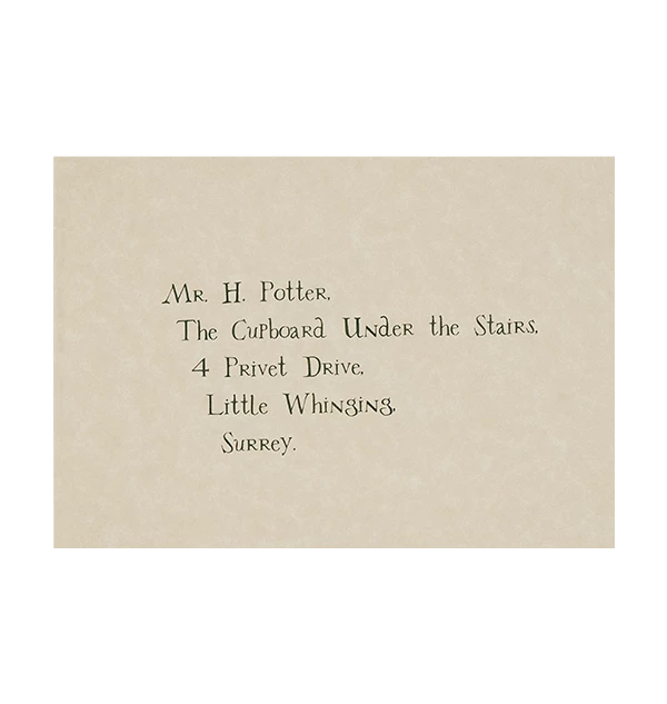 Warner Bros Best Sellers Personalised Hogwarts Acceptance Letter