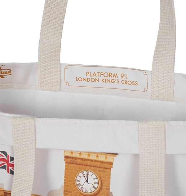 Warner Bros Platform 9¾ MinaLima Platform 9 3/4 Print Tote Bag