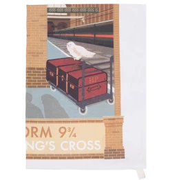 Warner Bros MinaLima Platform 9 3/4 Print Tea-Towel Platform 9¾