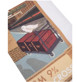 Warner Bros MinaLima Platform 9 3/4 Print Tea-Towel Platform 9¾