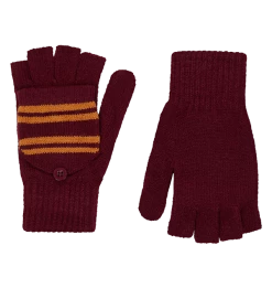 Warner Bros Gryffindor Knitted Mitten Capped Gloves