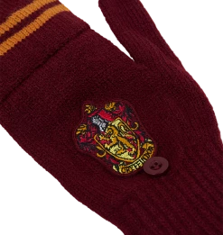 Warner Bros Gryffindor Knitted Mitten Capped Gloves