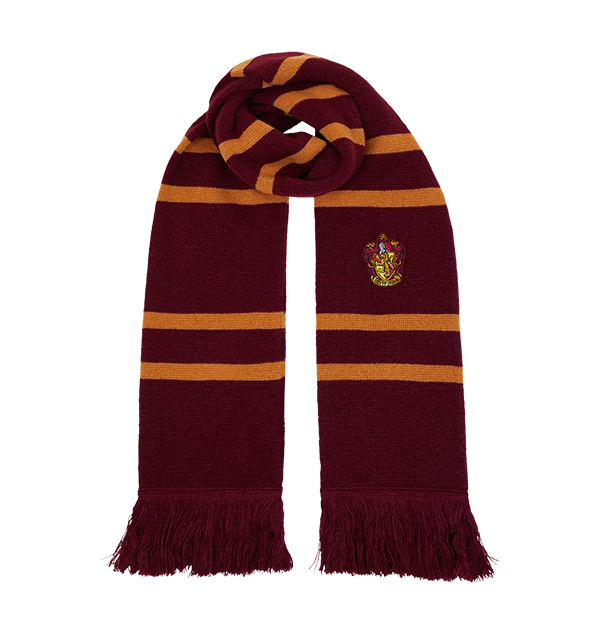 Warner Bros Gryffindor Knitted Crest Scarf
