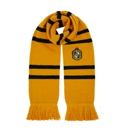 Warner Bros Hufflepuff Knitted Crest Scarf