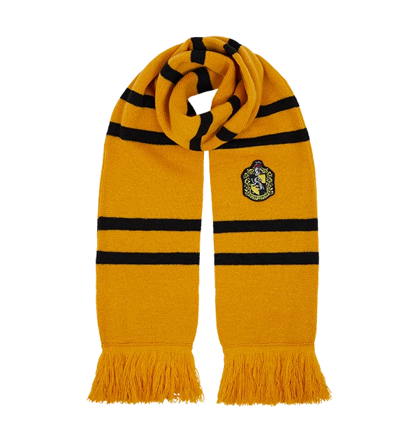 Warner Bros Hufflepuff Knitted Crest Scarf