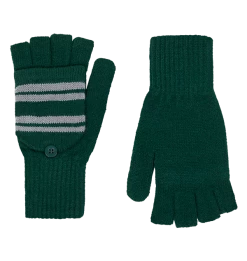 Warner Bros Best Sellers Slytherin Knitted Mitten Capped Gloves