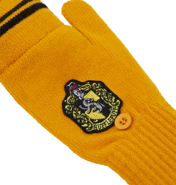 Warner Bros Hufflepuff Knitted Mitten Capped Gloves