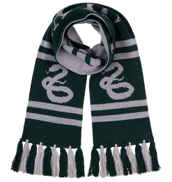 Warner Bros Best Sellers Slytherin Reversible Knit Scarf