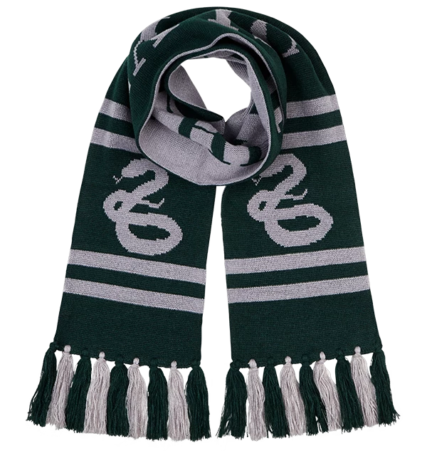 Warner Bros Best Sellers Slytherin Reversible Knit Scarf