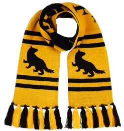 Warner Bros Best Sellers Hufflepuff Reversible Knit Scarf