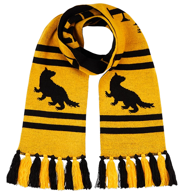 Warner Bros Best Sellers Hufflepuff Reversible Knit Scarf