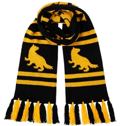 Warner Bros Best Sellers Hufflepuff Reversible Knit Scarf