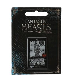 Warner Bros Fantastic Beasts Wanded & Dangerous Pin Badge