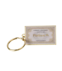 Warner Bros Hogwarts Express Ticket Keyring Platform 9¾