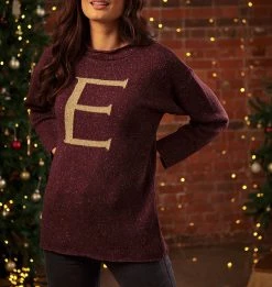 Warner Bros Weasley Knitted Jumpers 'E' Weasley Knitted Jumper