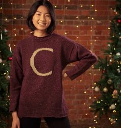 Warner Bros 'C' Weasley Knitted Jumper
