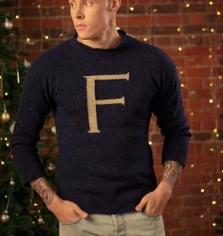 Warner Bros Weasley Knitted Jumpers 'F' Weasley Knitted Jumper